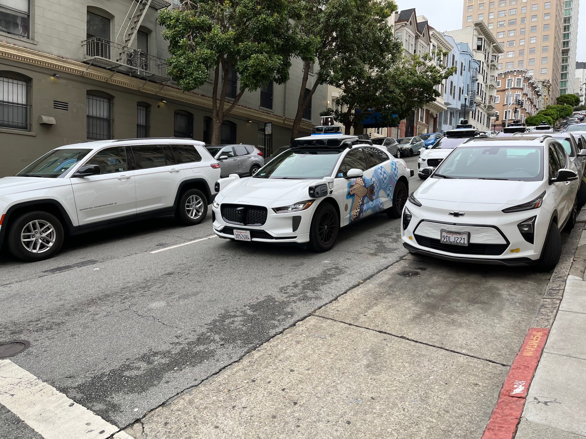 The author's Waymo ride in San Francisco