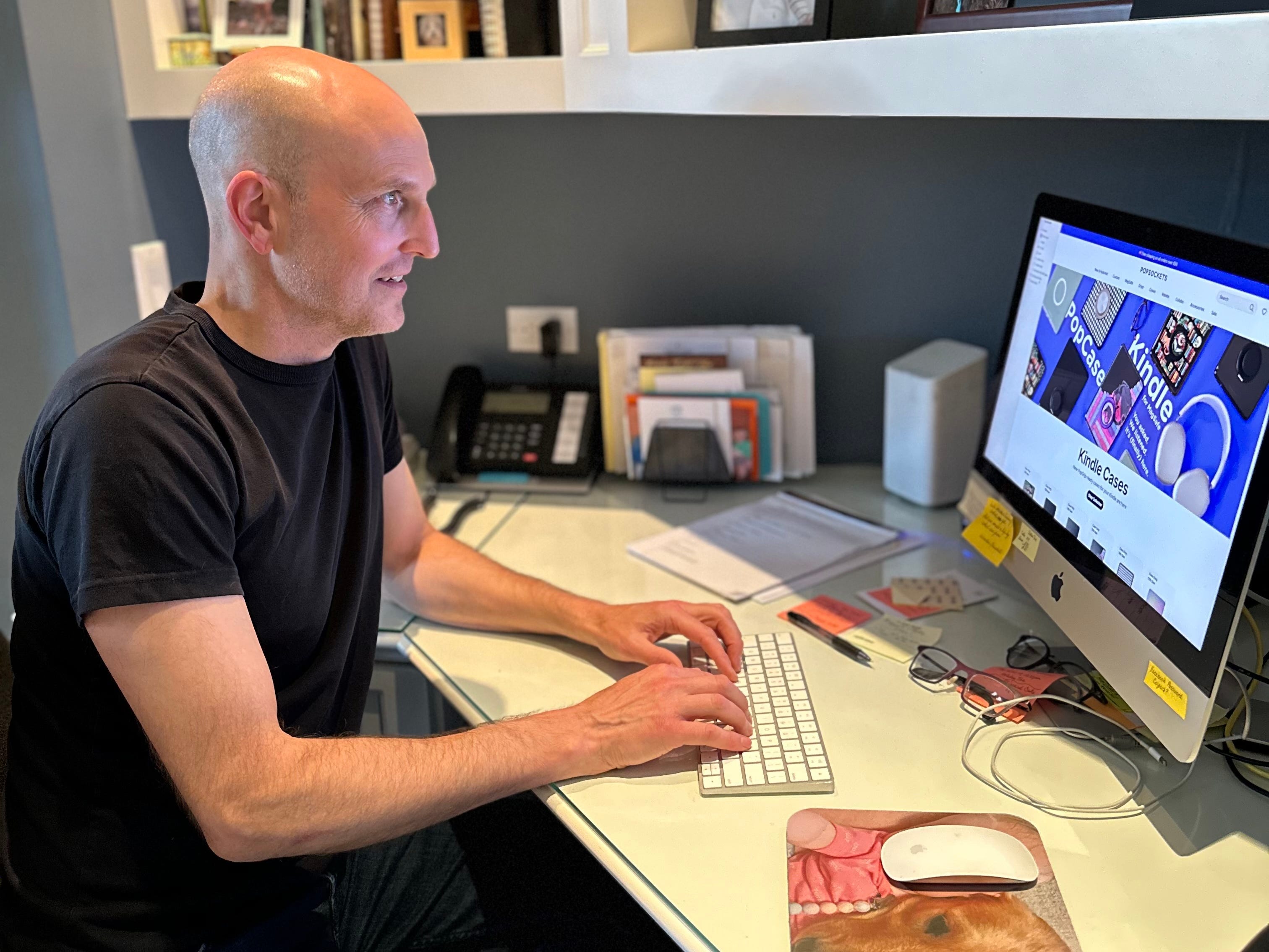 David Barnett working