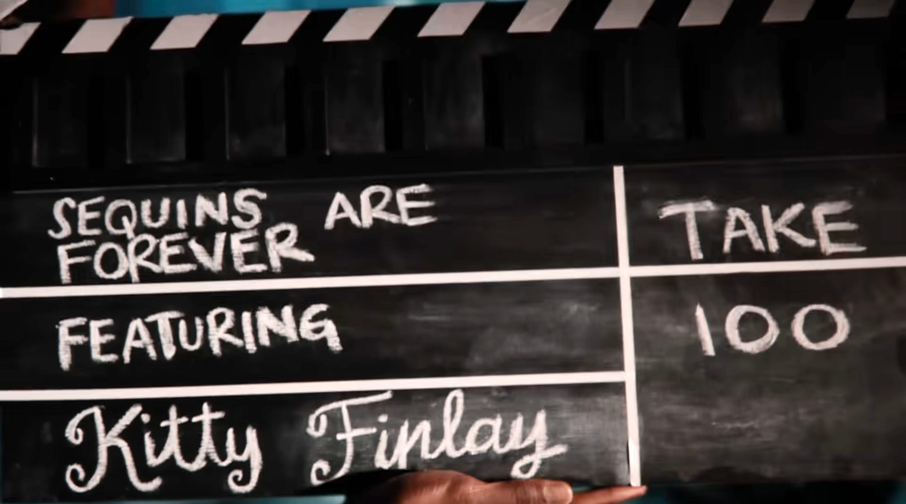 Detail shot in Taylor Swift's music video for 