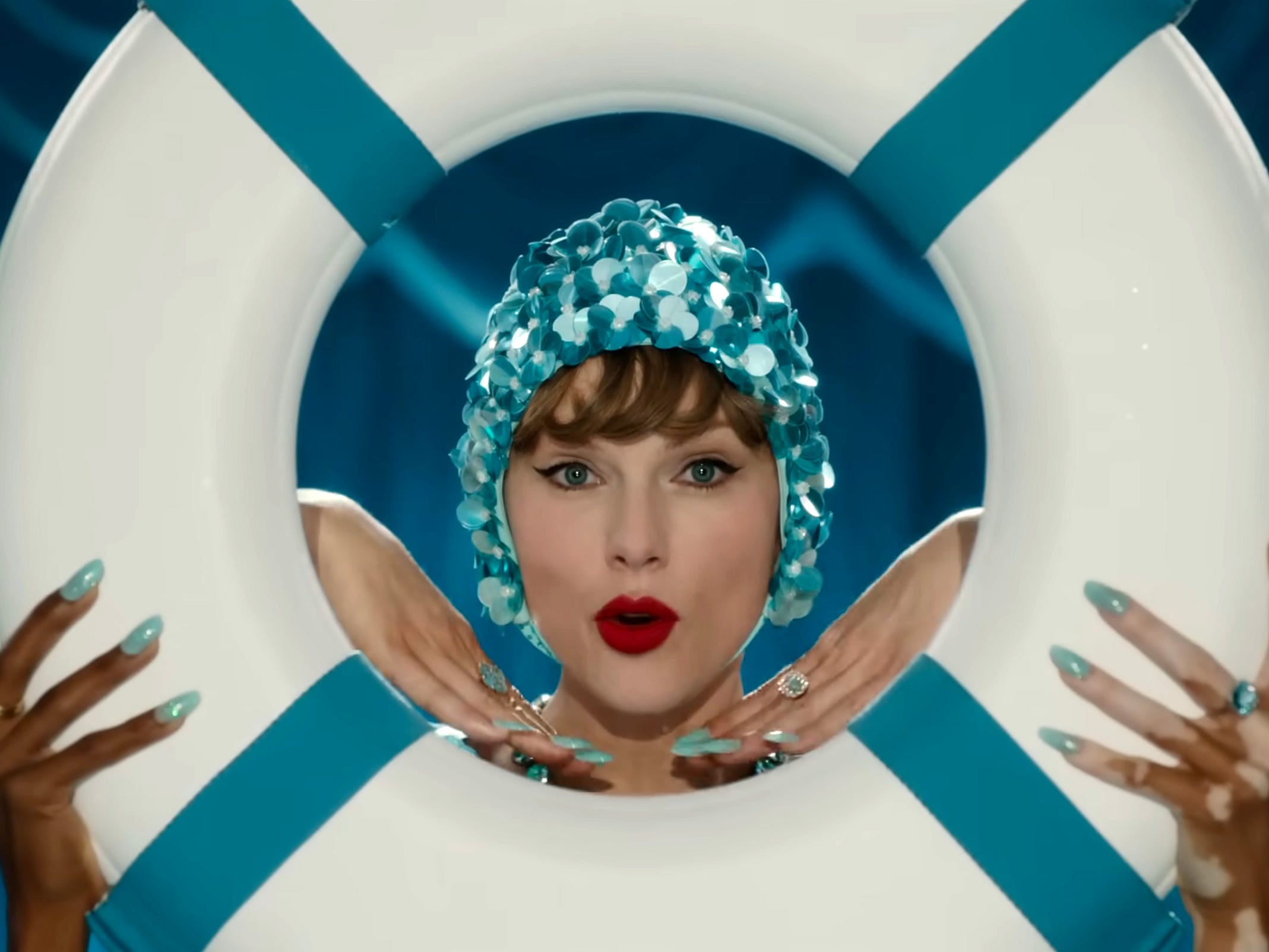 Taylor Swift in the music video for 