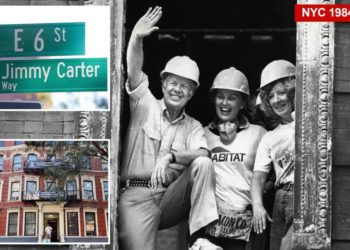 NYC street corner co-named ‘Jimmy Carter Way’ — honoring former president for his help revamping this decrepit building