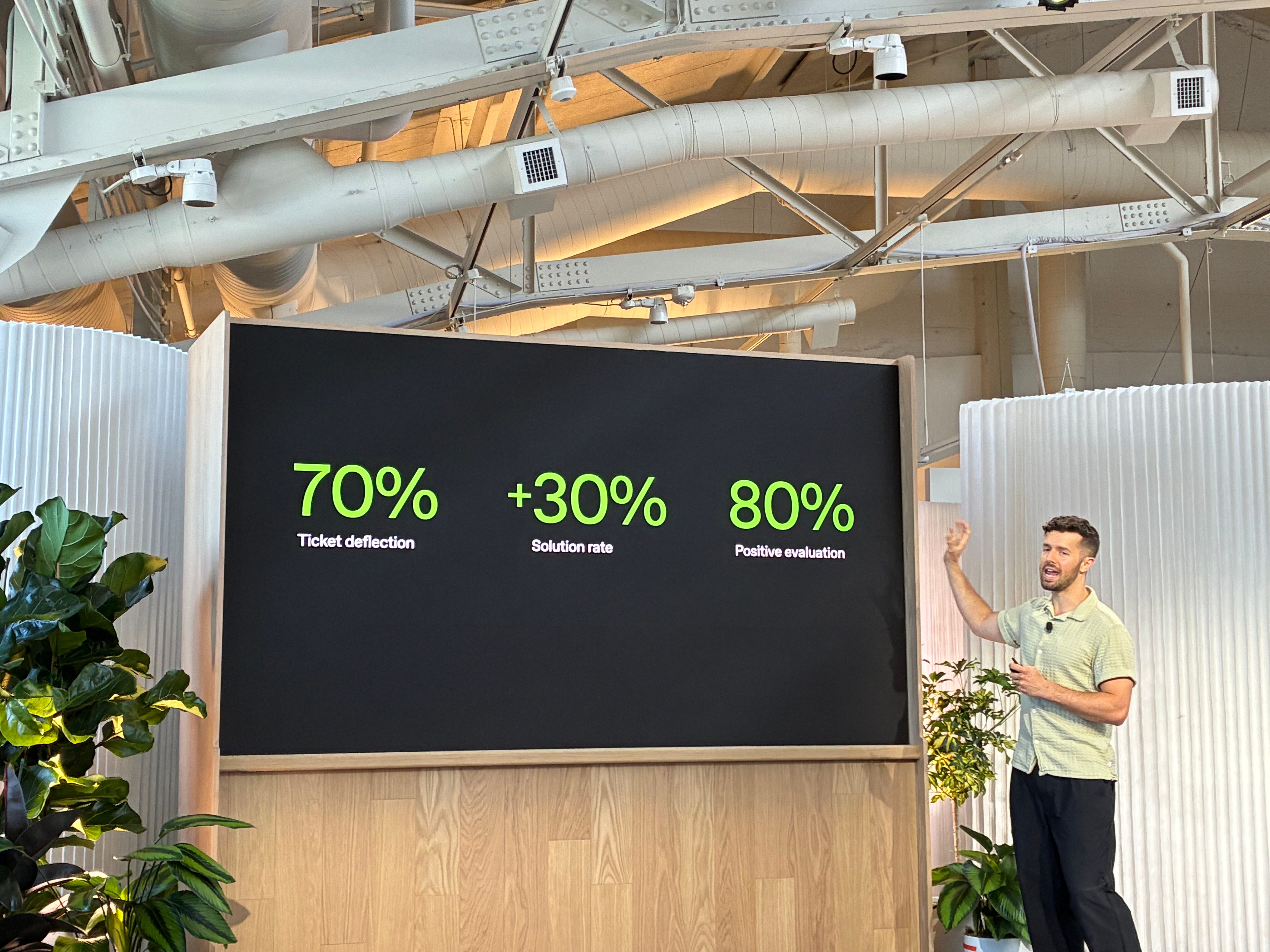 OpenAI's Scotty Huhn discusses the startup's Support Agent software tool at DevDay in San Francisco