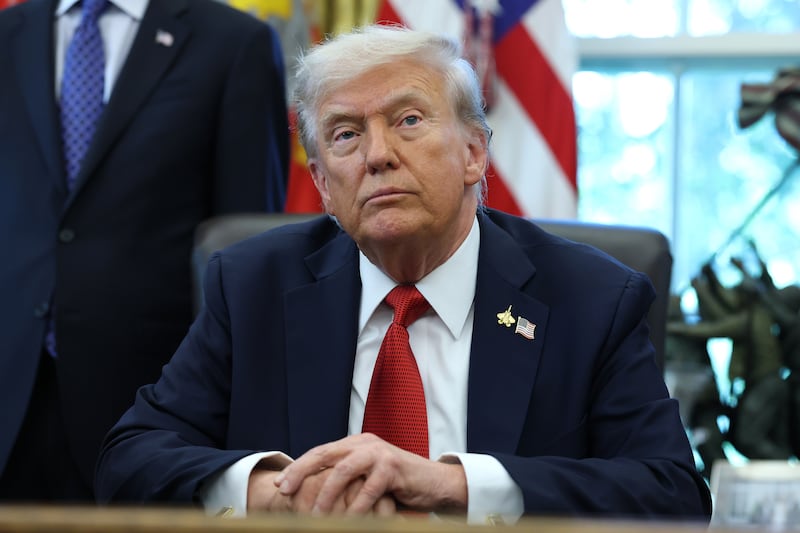 President Donald Trump said on Monday that he would "look at" pardoning Ghislaine Maxwell and speak with the Justice Department after the Supreme Court rejected her appeal of her conviction.