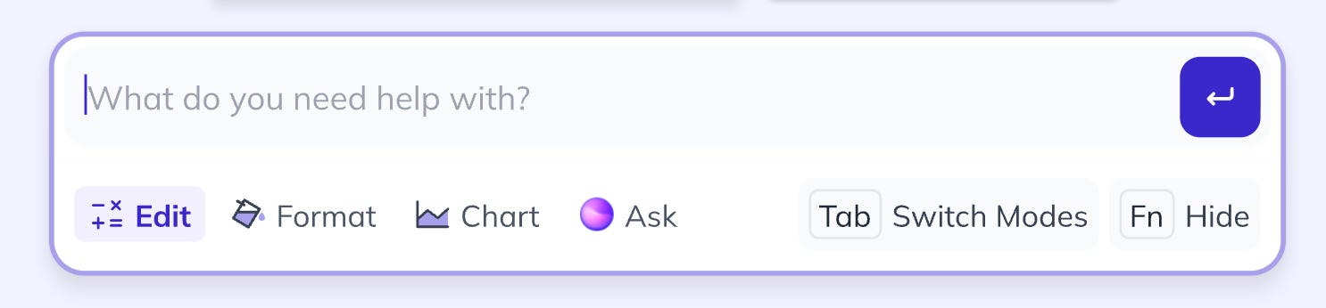 Carousel's AI tool for Excel