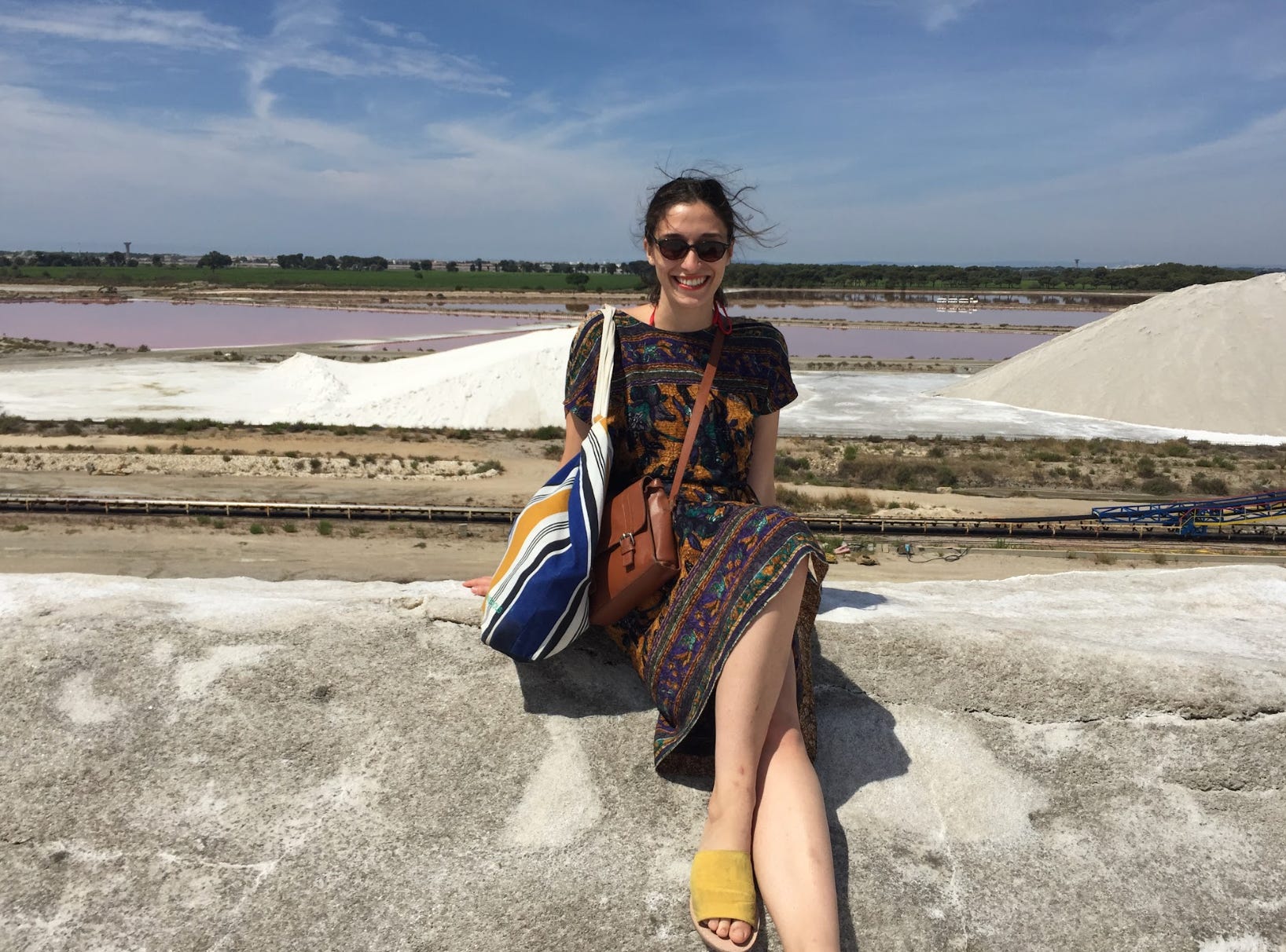 The writer posing in France.