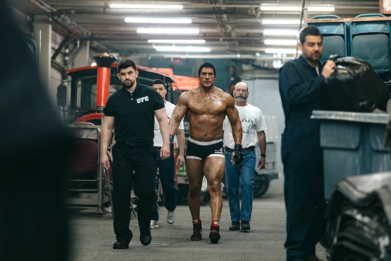 Dwayne Johnson in The Smashing Machine.