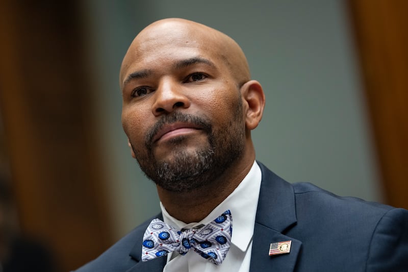 Former U.S. Surgeon General Dr. Jerome Adams testifies during a Select Subcommittee on the Coronavirus Crisis