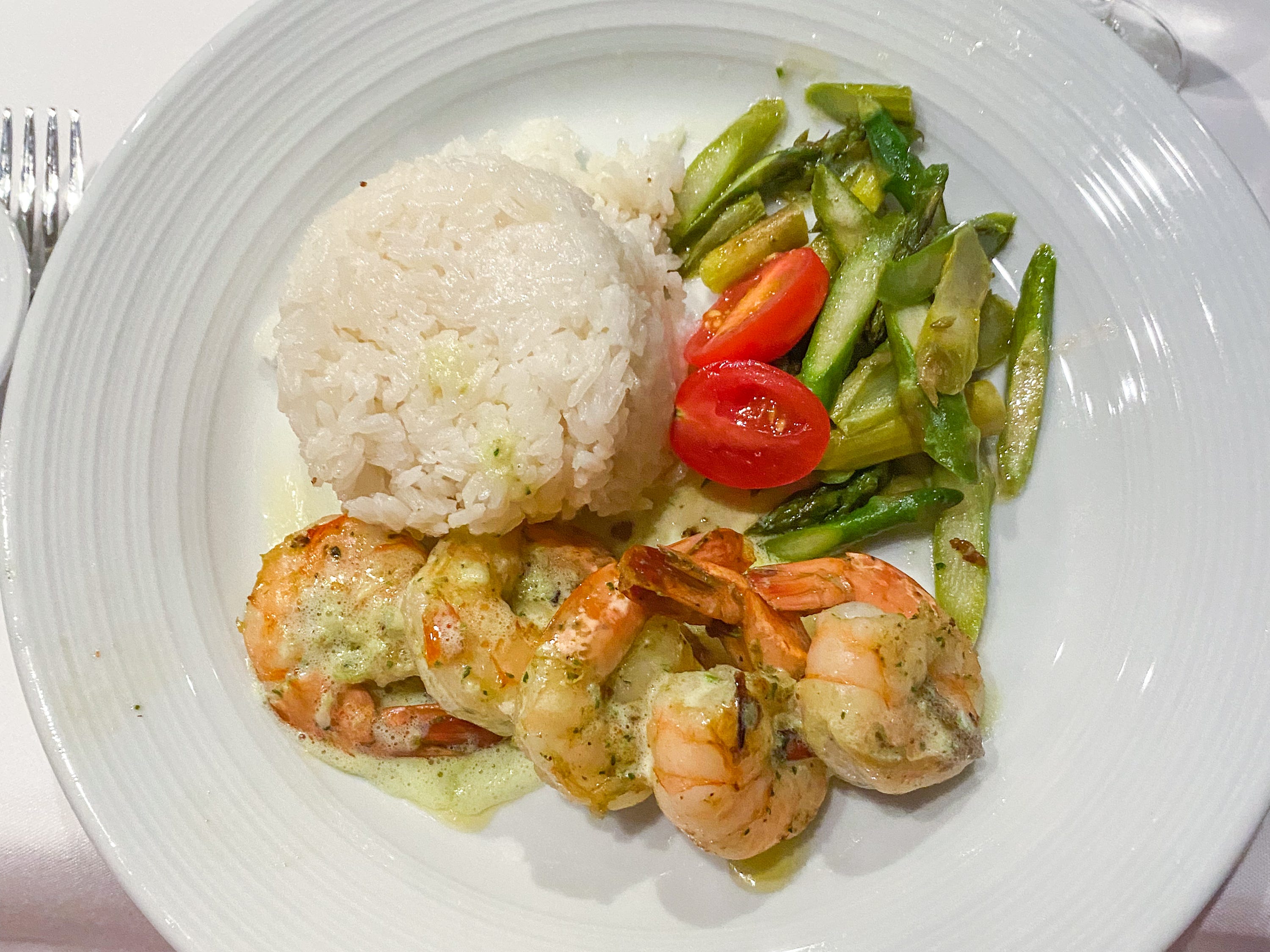Top meal on the world's largest cruise ship