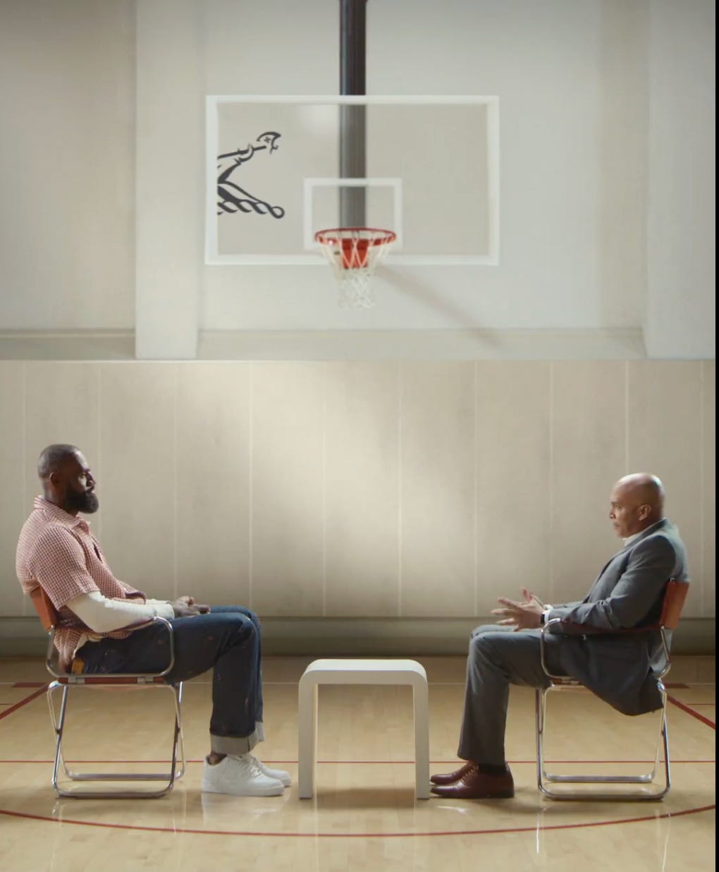 LeBron James is seen during a Hennessy ad