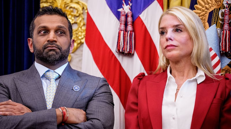 FBI Director Kash Patel and U.S. Attorney General Pam Bondi