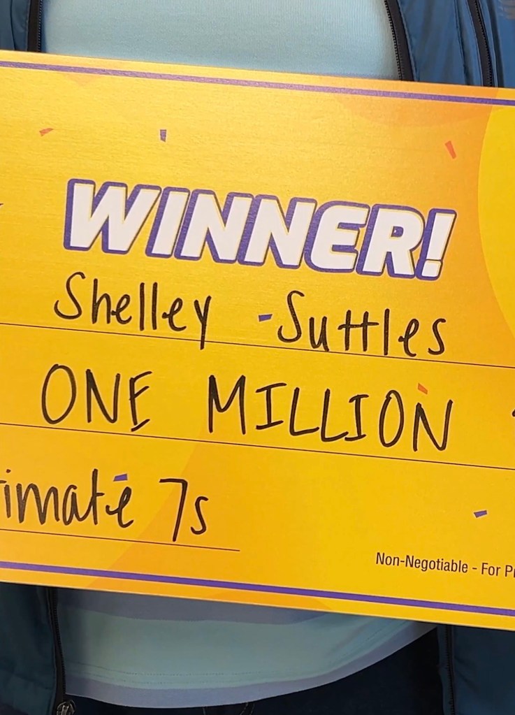 Shelley Suttles wins one million dollars in CT Lottery.