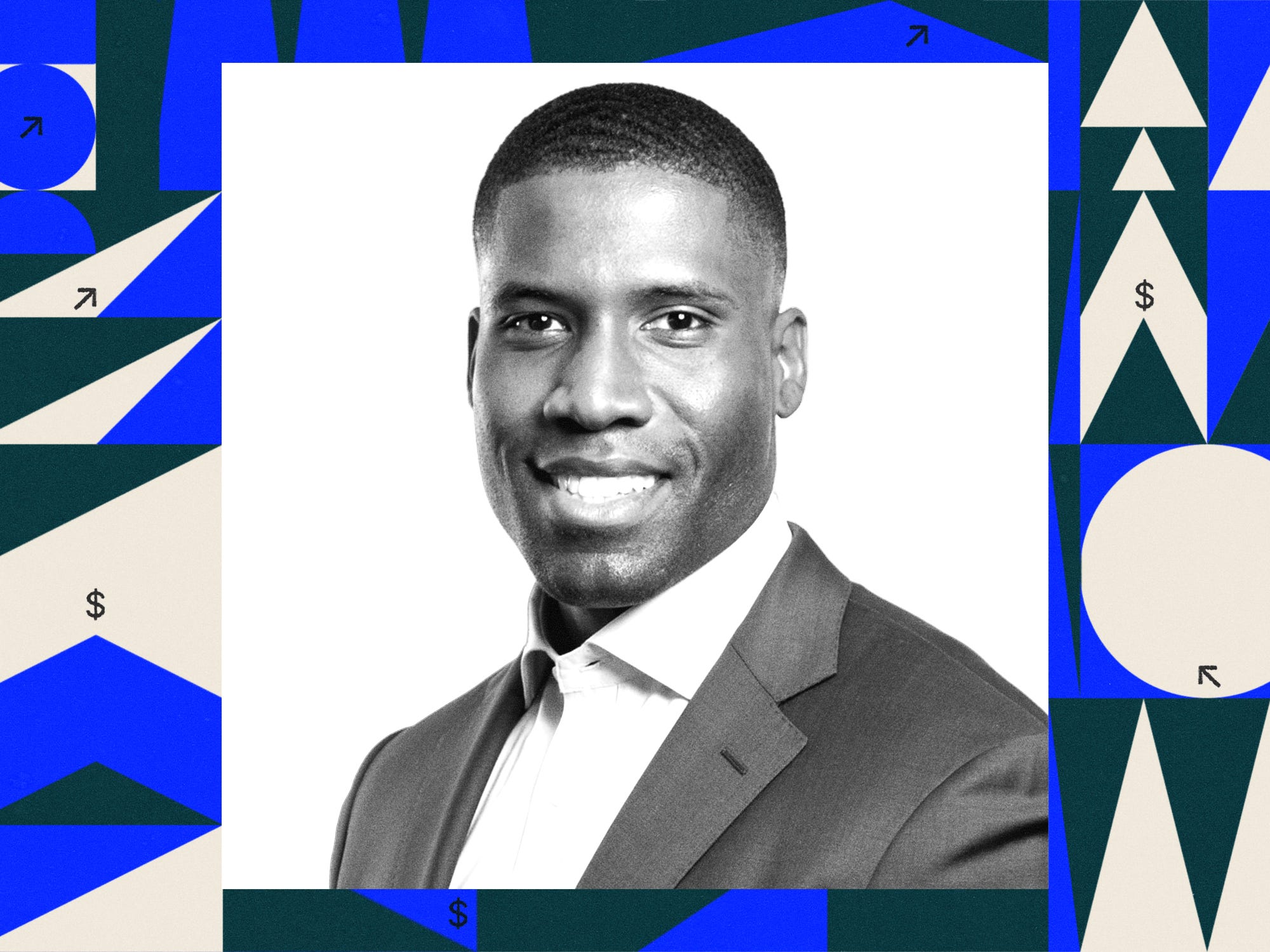Lamar Cardinez, Blue Owl on Wall Street Rising Stars Background