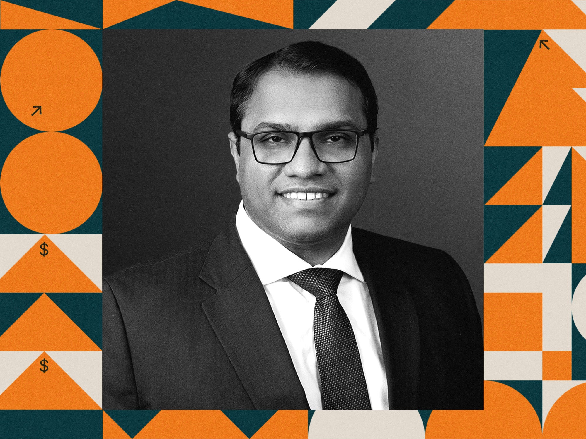 Photo of Aman Mittal, Moelis & Co. on Wall Street Rising Stars Background
