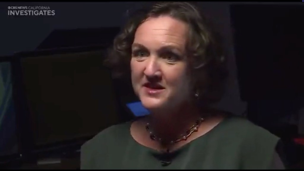Democratic Rep. Katie Porter appearing in a video from CBS News California Investigates.
