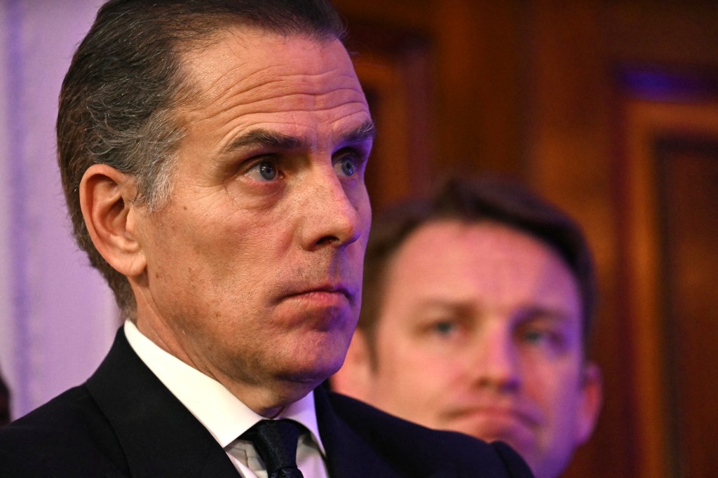 Hunter Biden at a Hanukkah holiday reception.
