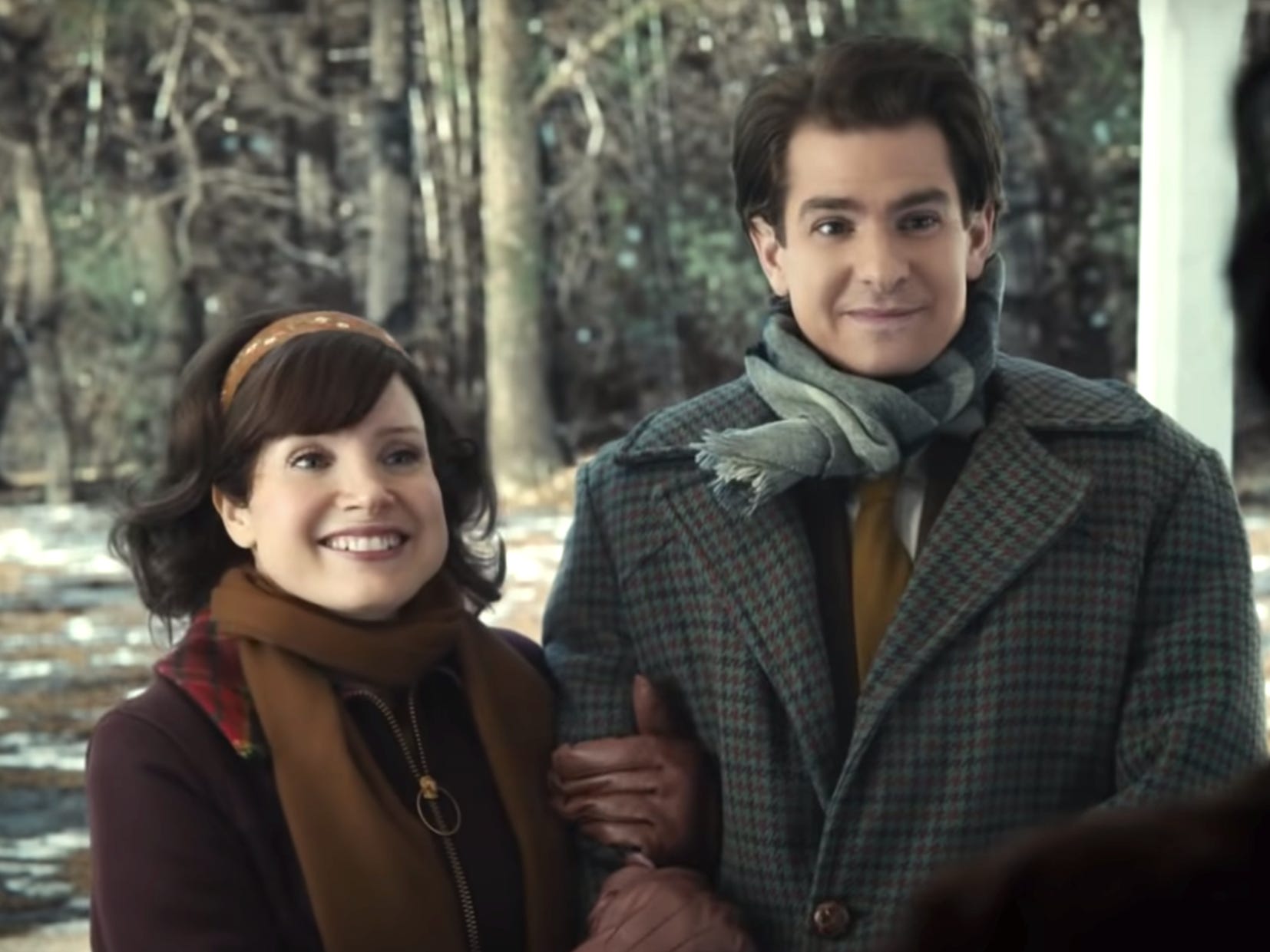 Jessica Chastain and Andrew Garfield in 
