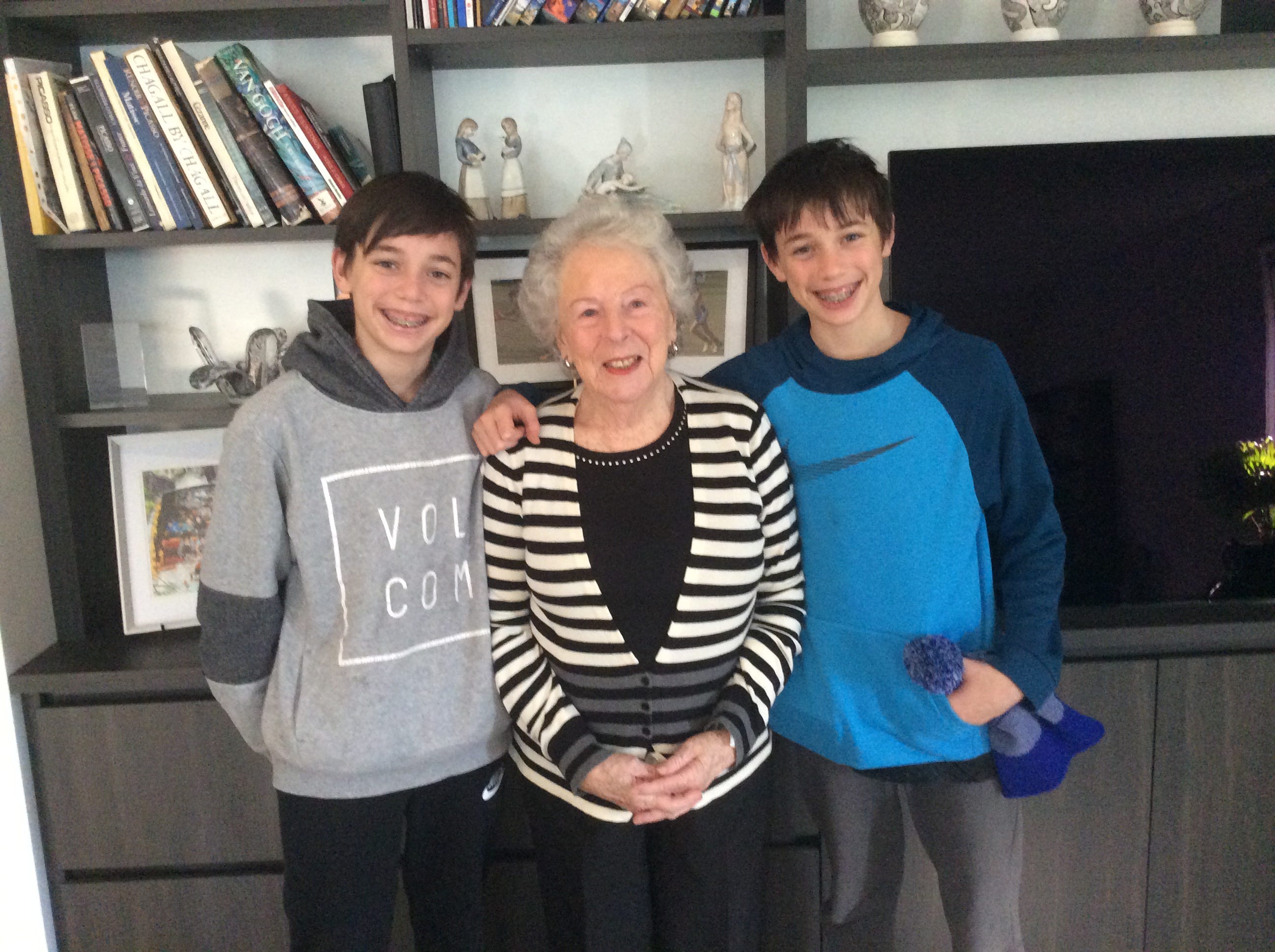 Great grandmother and twins.