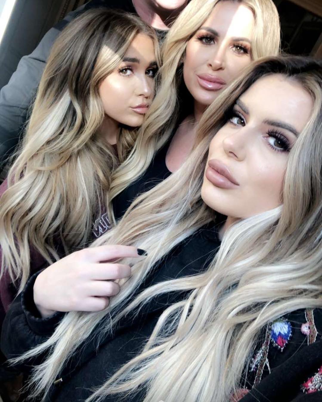 Ariana Biermann, Kim Zolciak, and Brielle Biermann.