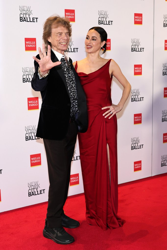 Mick Jagger and Melanie Hamrick attend the New York City Ballet 2025 Fall Fashion Gala.