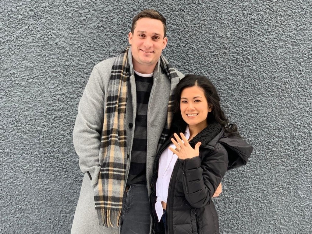Jeremy Leif posing with wife