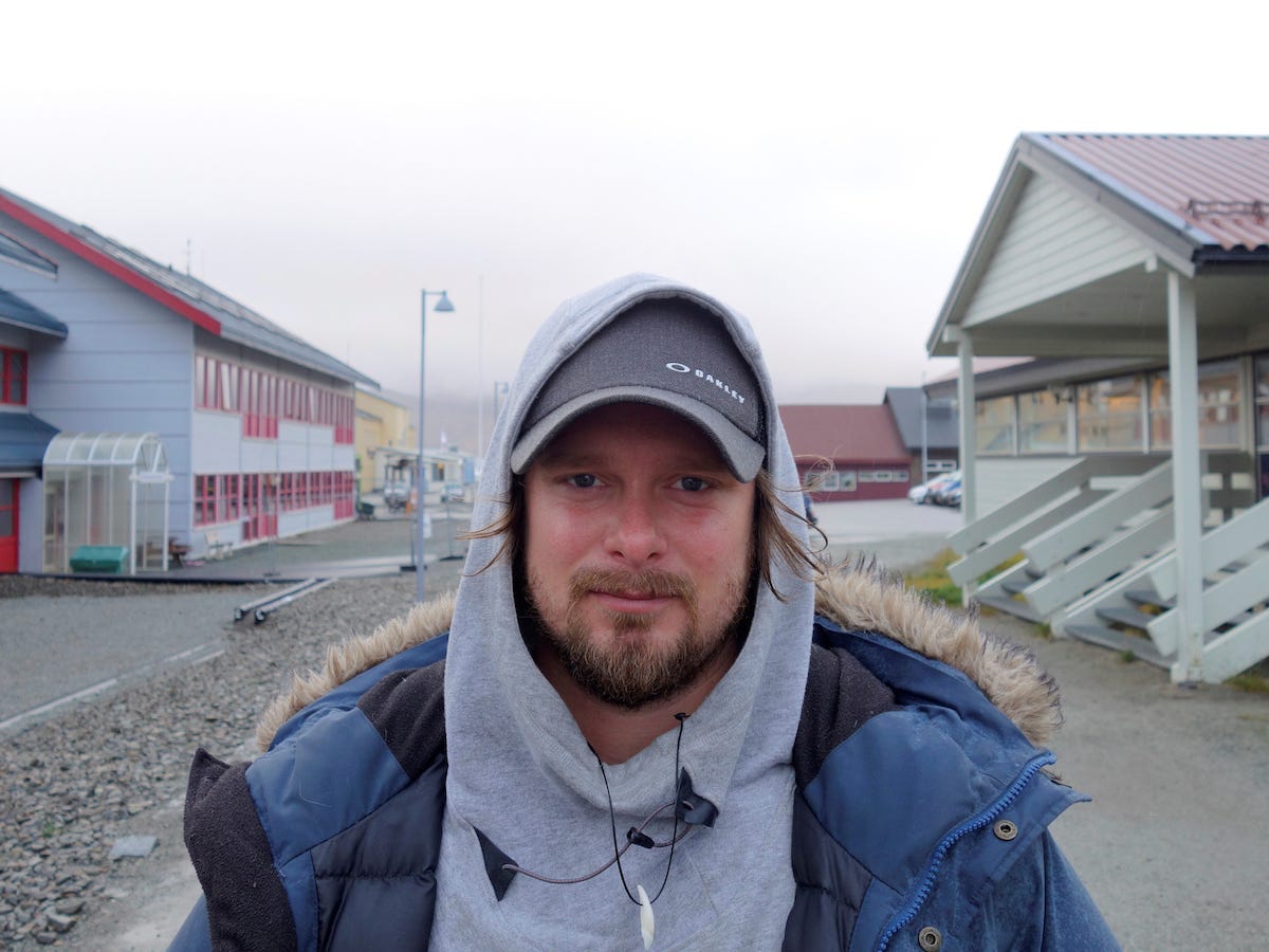 Fredric Froeberg poses for a picture in Longyearbyen, the biggest settlement on the Arctic archipelago of Svalbard, Norway, September 22, 2016. Picture taken September 22, 2016.