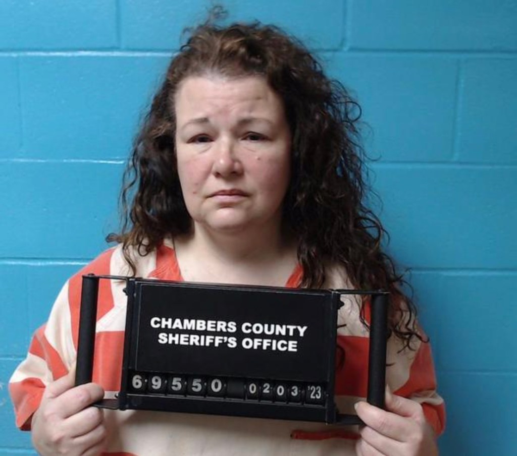 Sarah Hartsfield being escorted from court after receiving a life sentence.