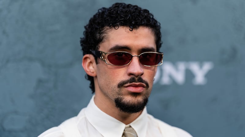 NEW YORK, NEW YORK - AUGUST 26: Bad Bunny attends the "Caught Stealing" New York Premiere at Regal Union Square on August 26, 2025 in New York City.