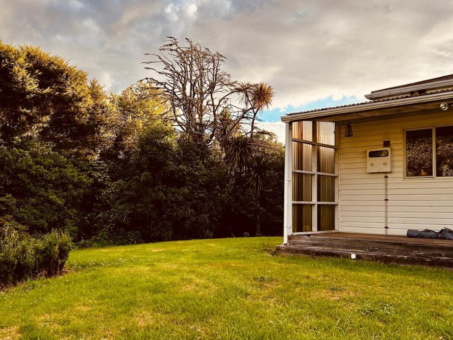 The writer's house in New Zealand's countryside.