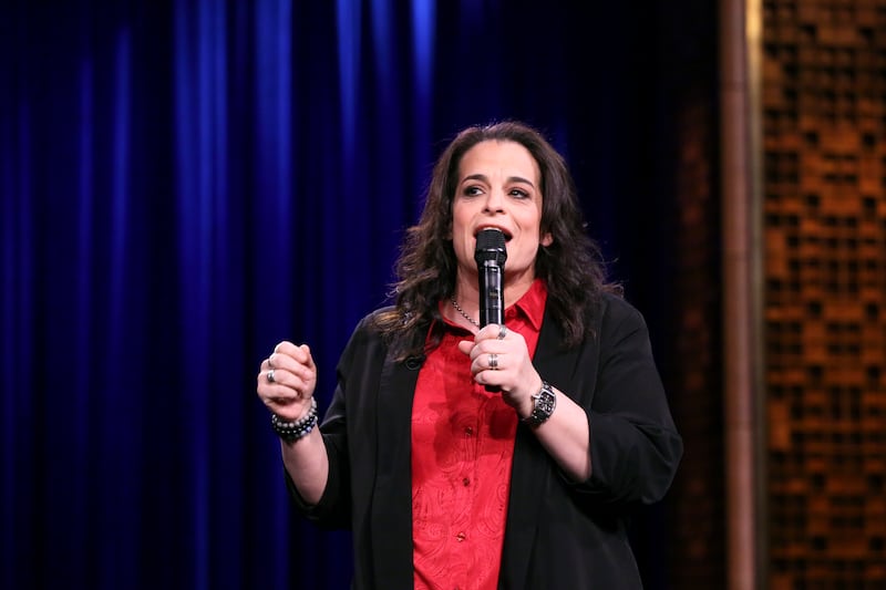 THE TONIGHT SHOW STARRING JIMMY FALLON -- Episode 1161 -- Pictured: Comedian Jessica Kirson performs on November 21, 2019 -- (Photo by: Andrew Lipovsky/NBC/NBCU Photo Bank via Getty Images)