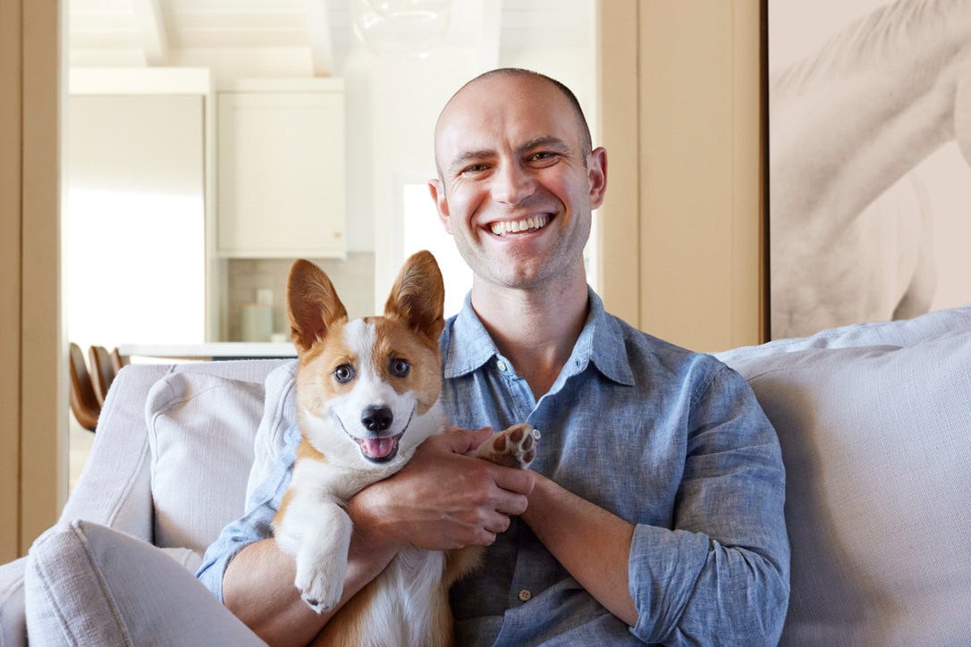 Joe with his dog