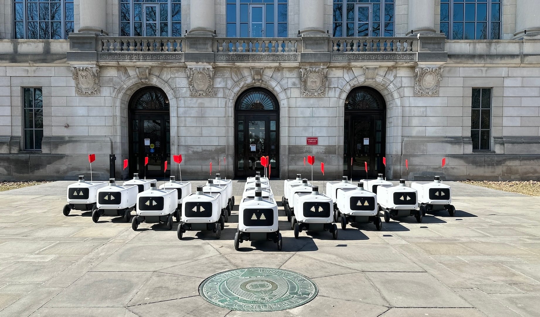 Avride's robots at OSU are pictured.
