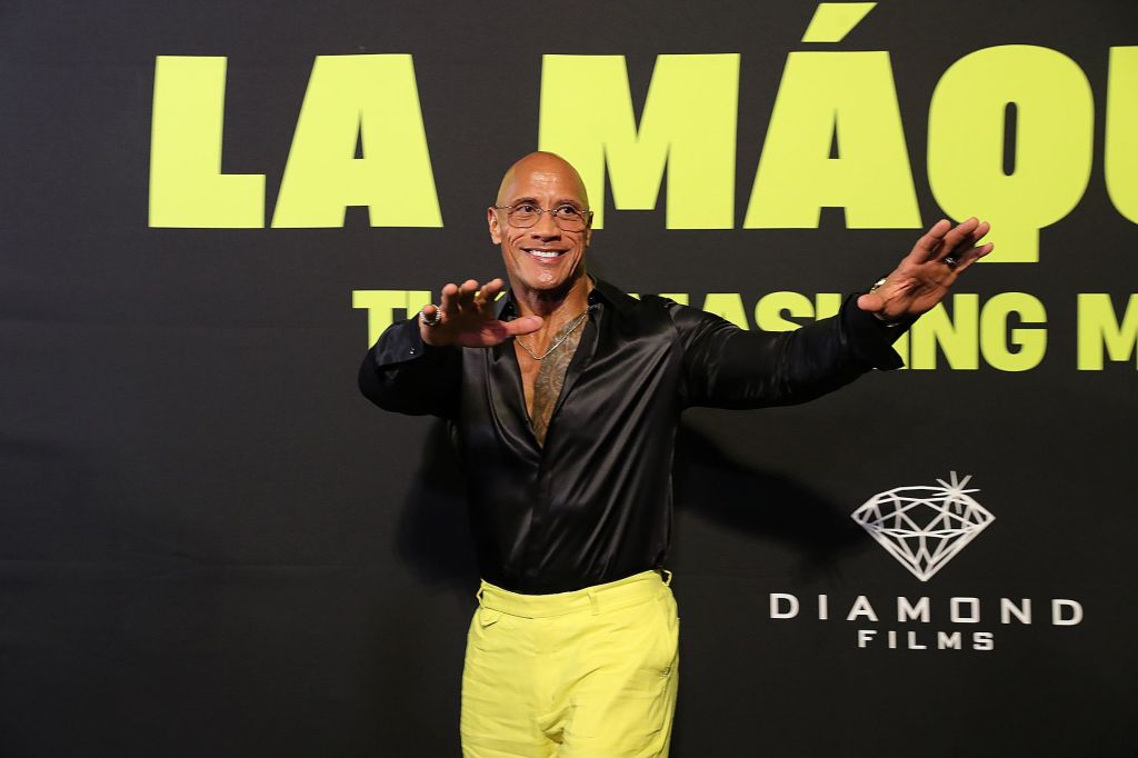 Dwayne Johnson shows that he’s always ready to  “Rock” on the red carpet at the Mexico City premiere of his film “The Smashing Machine.”
