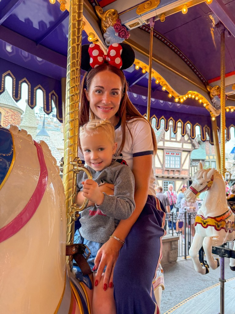 “Secret Lives of Mormon Wives” star Whitney Leavitt and daughter Sedona, 5, hit up the Happiest Place on Earth.
