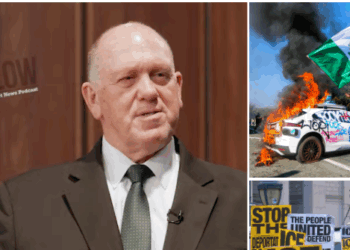 Exclusive—Tom Homan Reveals DOJ Probing Money Behind ‘Organized’ Anti-ICE Rioters