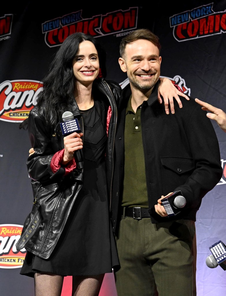 Krysten Ritter and Charlie Cox at New York Comic Con 2025
