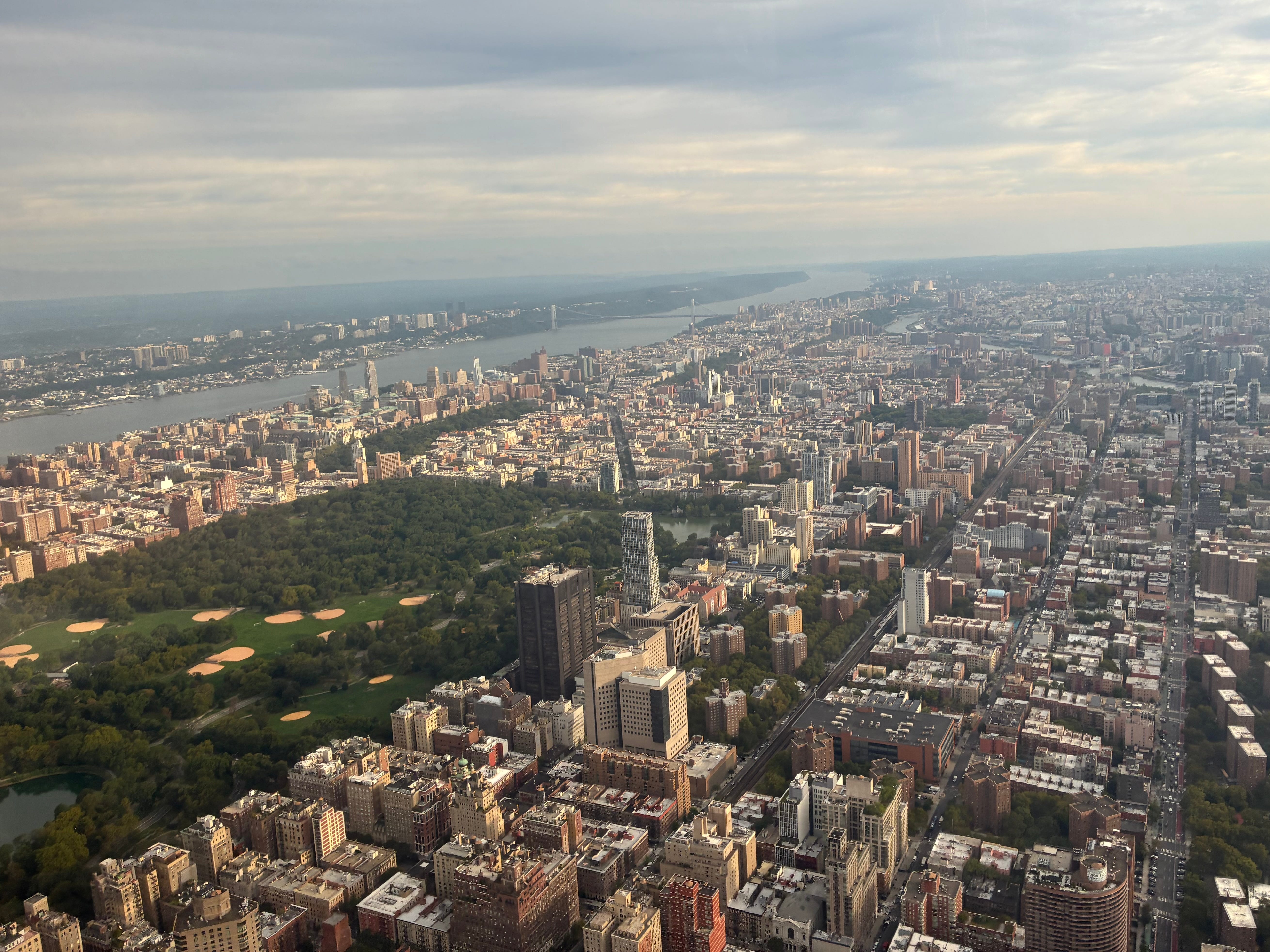 helicopter over manhattan