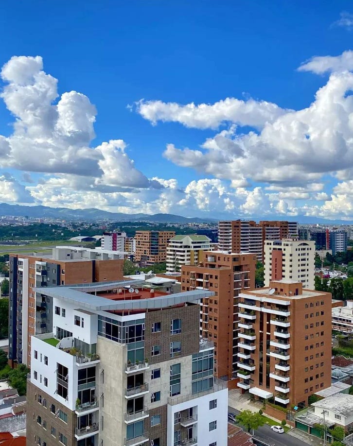The skyline in Guatemala.