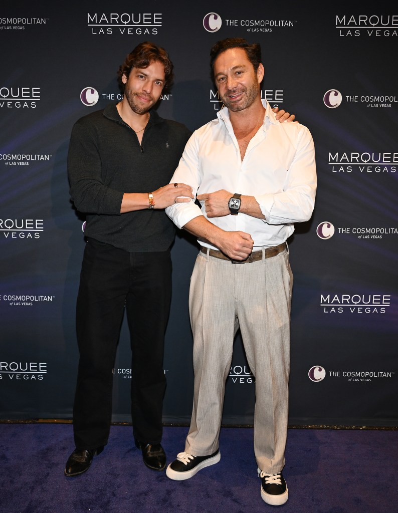 Joseph Baena and Jason Strauss at Marquee Las Vegas grand reveal weekend at Marquee Nightclub at The Cosmopolitan of Las Vegas