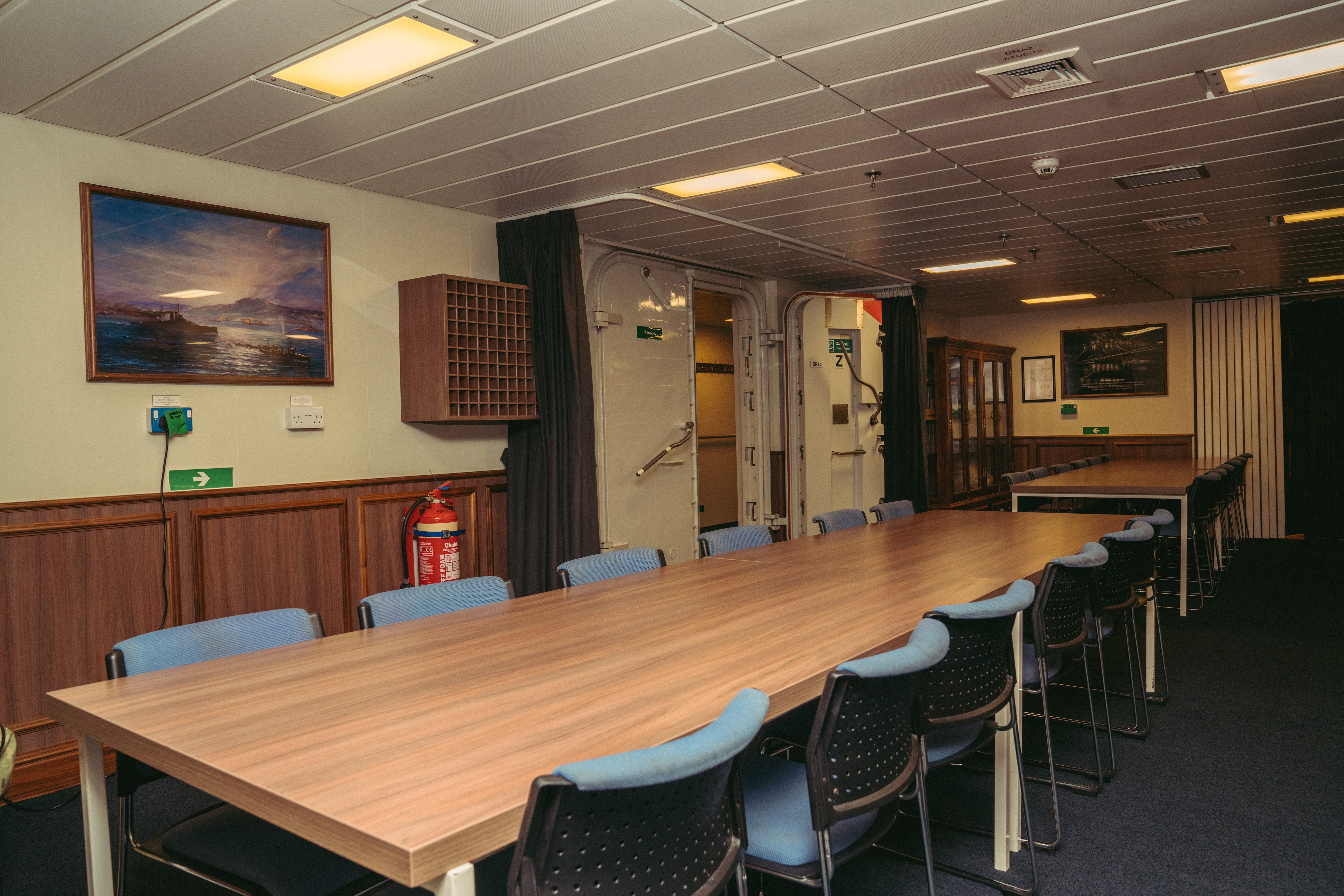 Wardroom for officers dining.