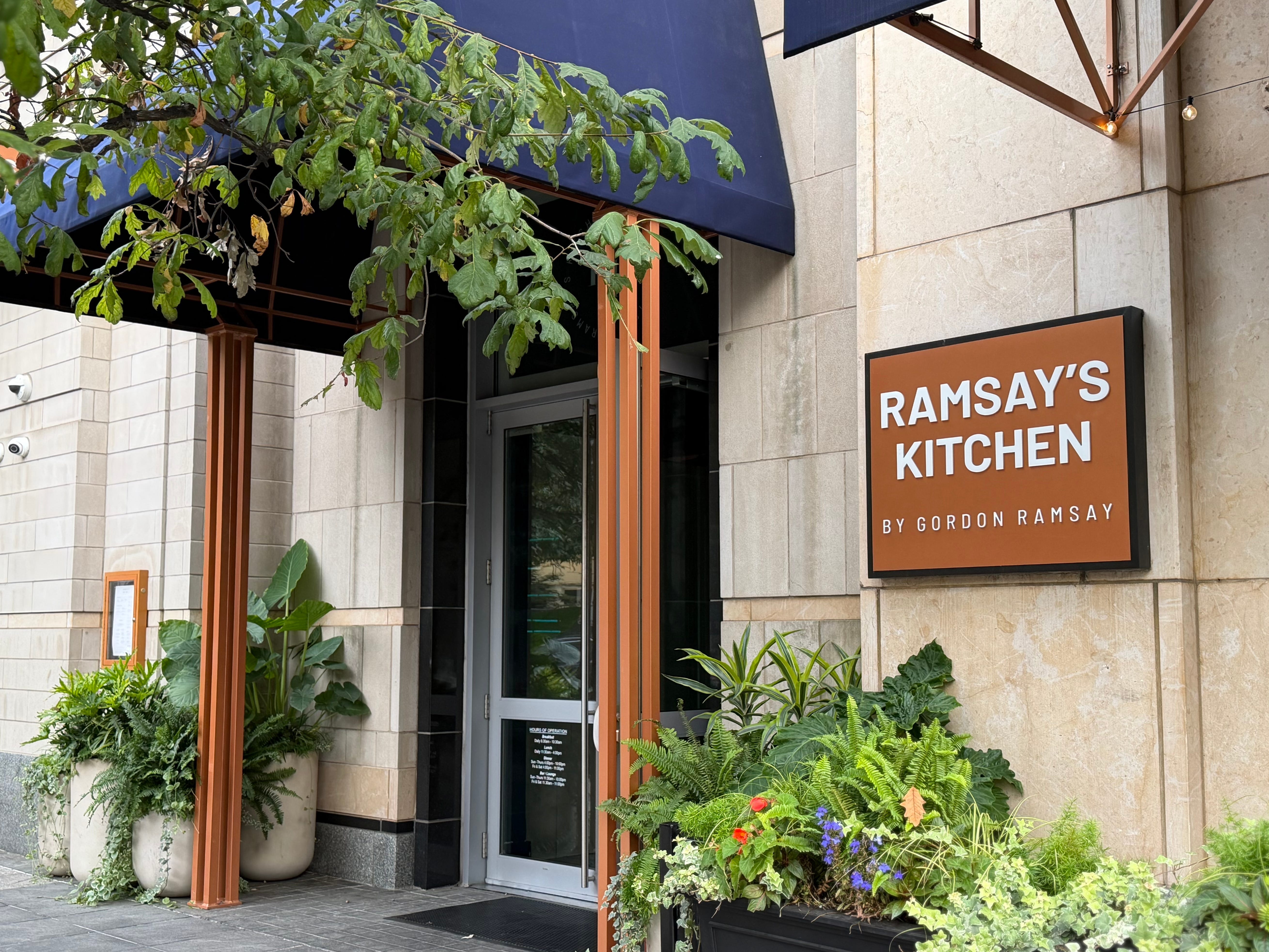 The exterior of Ramsay's Kitchen.