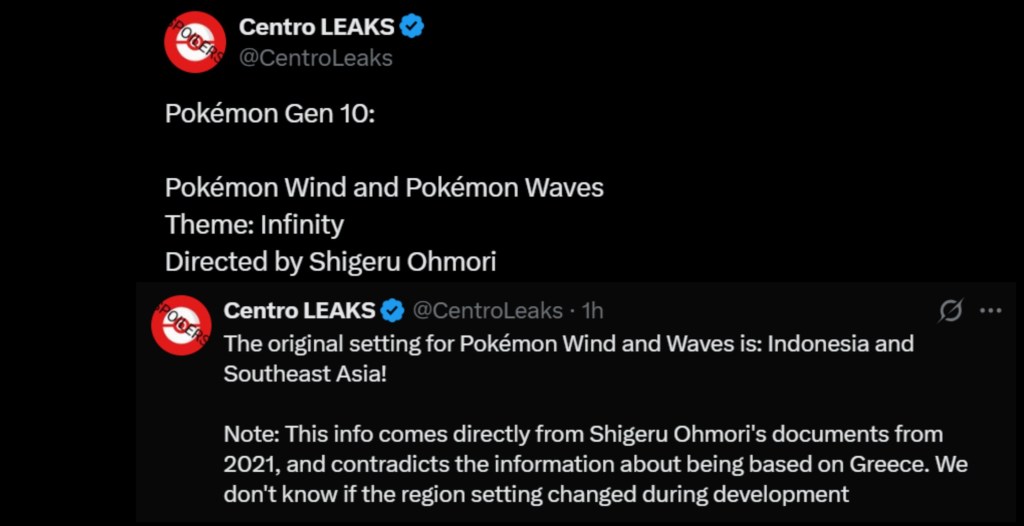 Pokémon Wind and Waves Leaked