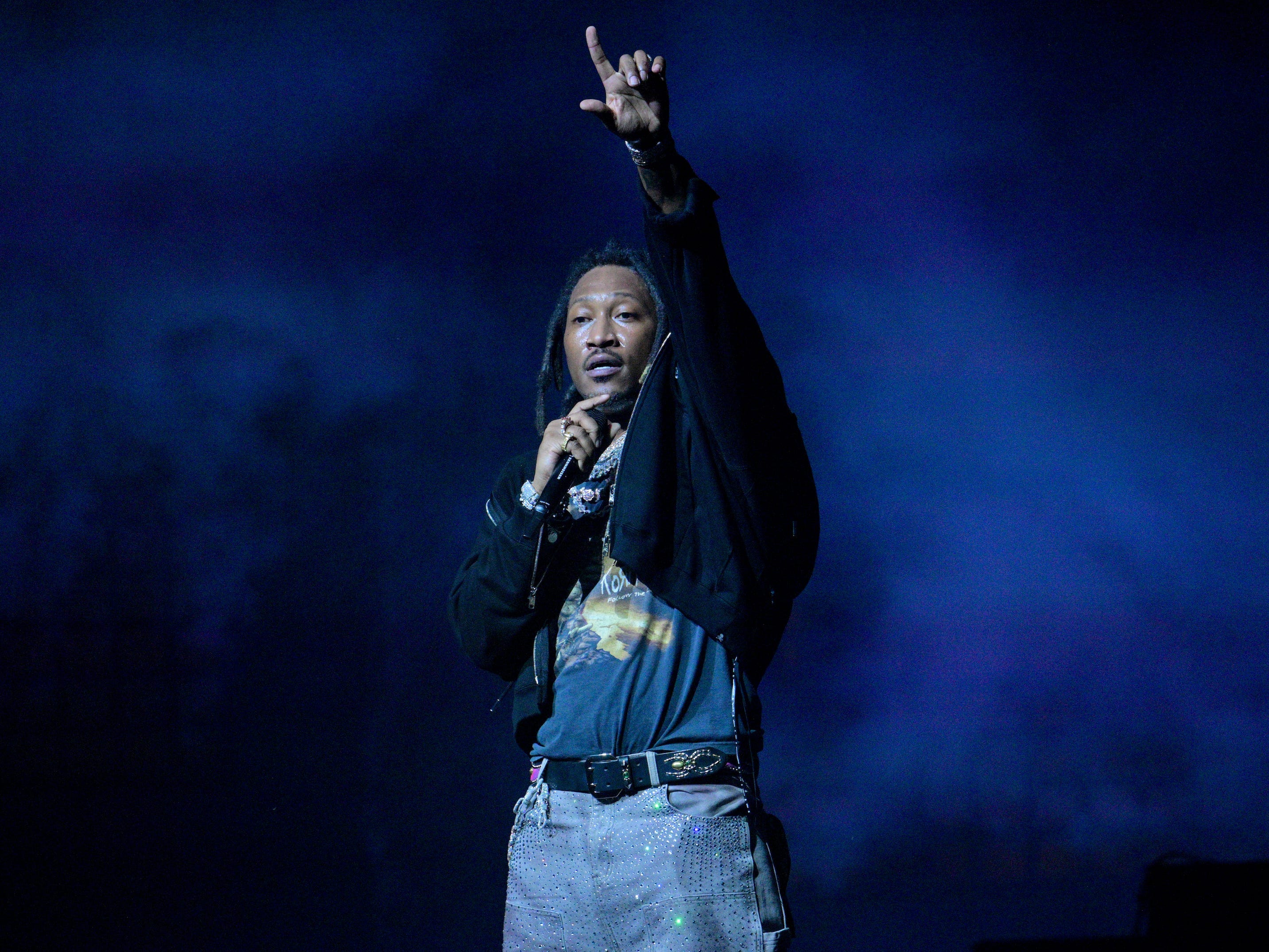 Future performs during the We Trust You Tour in 2024.