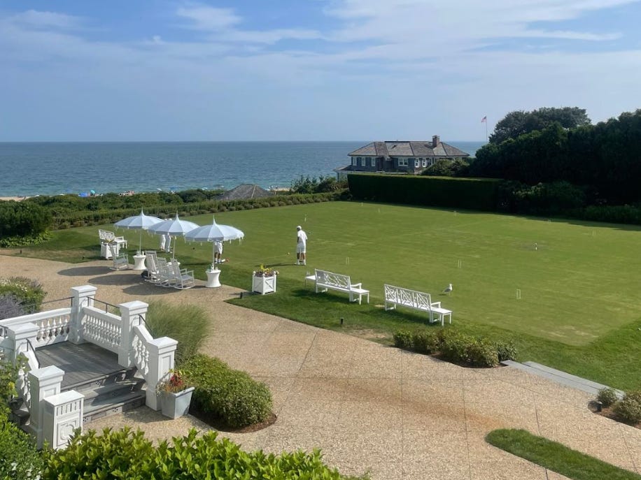The exterior of Ocean House in Watch Hill, Rhode Island.