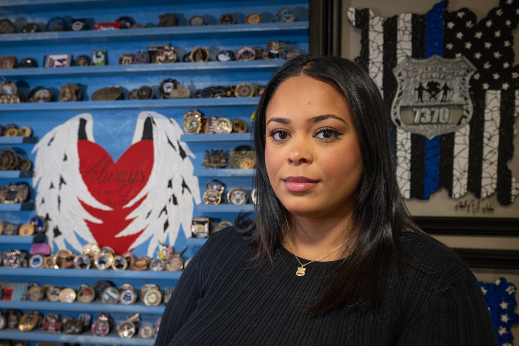Genesis Villella, daughter of slain NYPD officer Miosotis Familia, in her home in the Bronx, NY