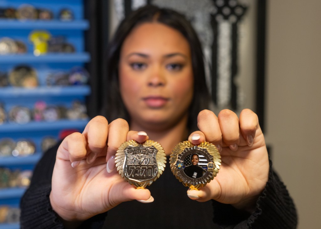 Genesis Villella, daughter of slain NYPD officer Miosotis Familia, in her home in the Bronx, NY.