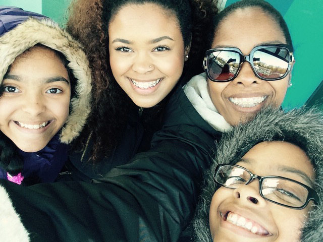 Genesis Villella and her mother, assassinated cop Miosotis Familia, as well as Genesis' siblings - Peter and Delilah.