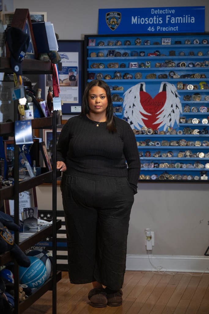 Genesis Villella, daughter of slain NYPD officer Miosotis Familia, in her home in the Bronx, NY.
