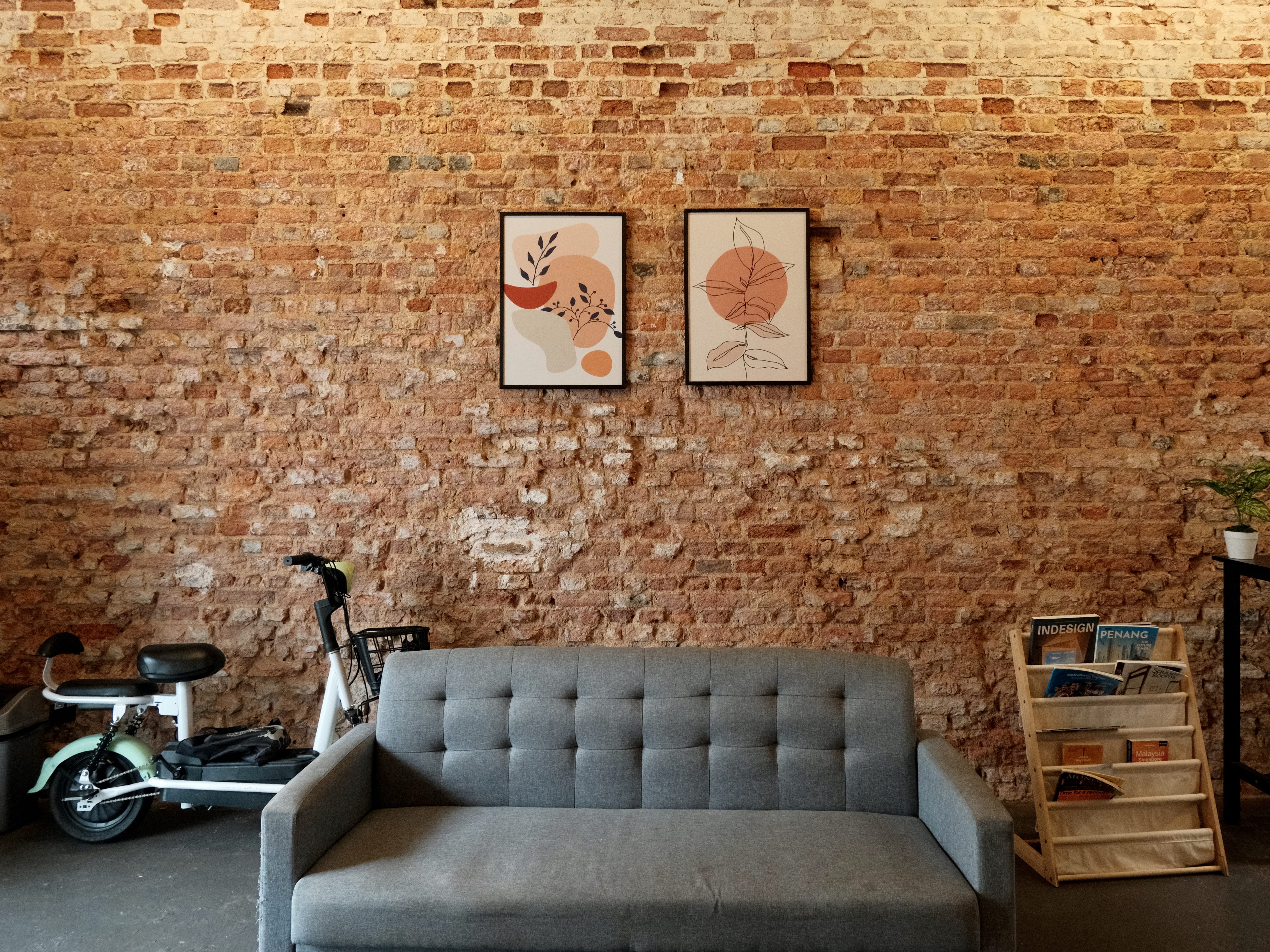 The common area in one of the Aayu Homes shophouses in Penang, Malaysia.