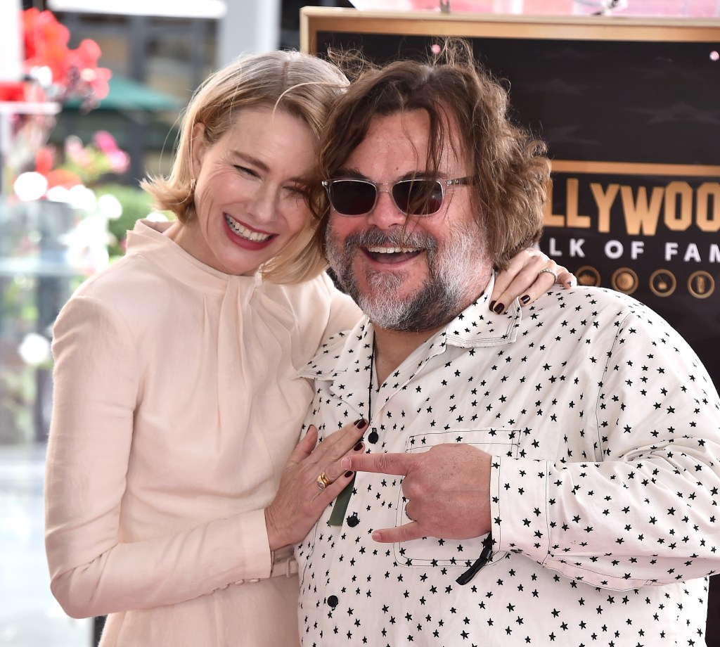 Naomi Watts and Jack Black at Watts' Hollywood Walk of Fame star ceremony