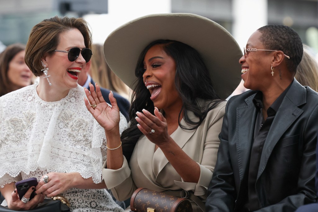 Sarah Paulson, Niecy Nash-Betts and Jessica Betts at Naomi Watts' Hollywood Walk of Fame star ceremony